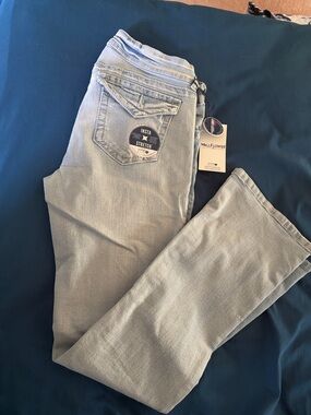 Wallflower Light Blue Straight Leg Jeans